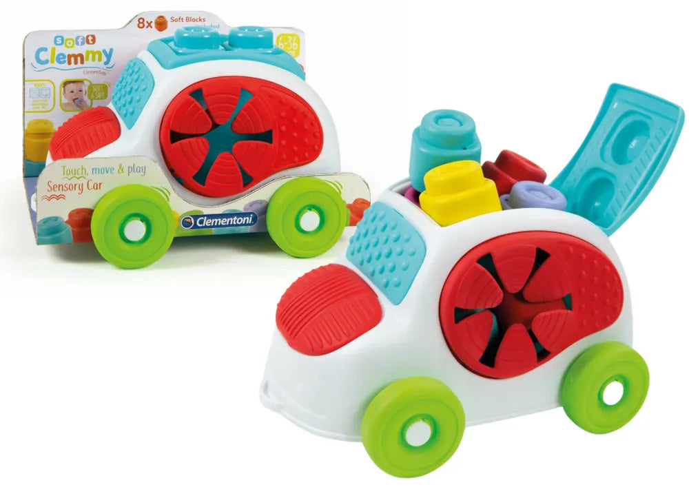 Sensorinis Clemmy automobilis su minkštais blokais